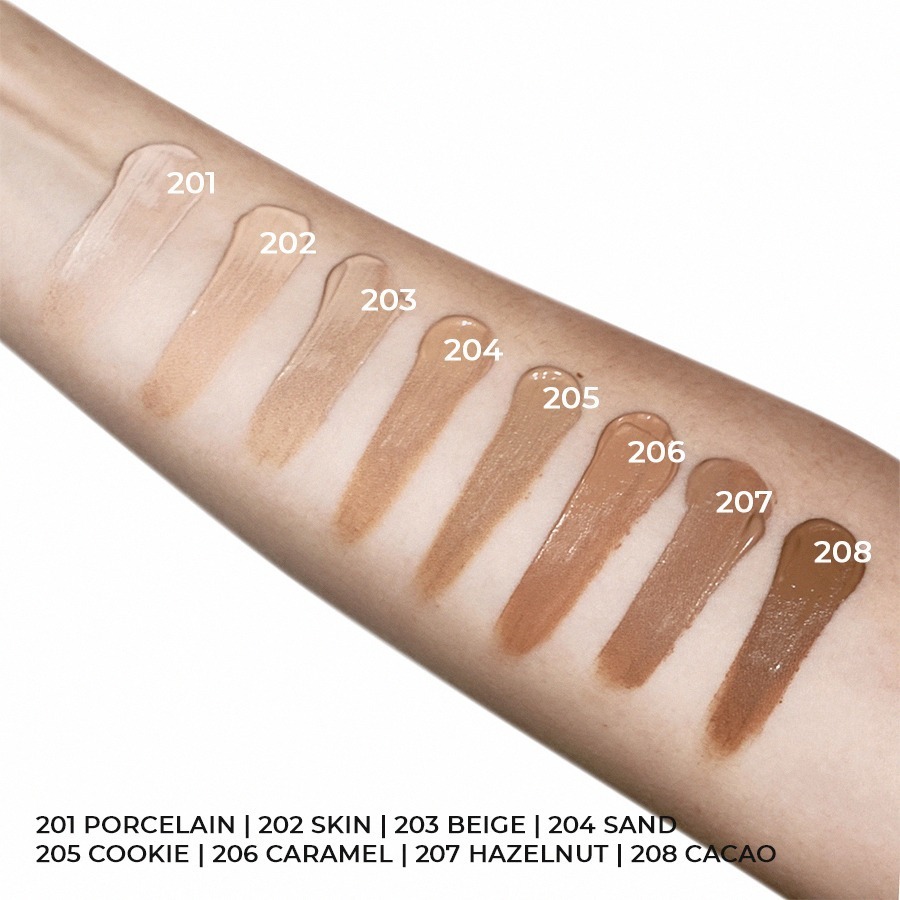 Swatch sul braccio del fondotinta Rybella Matt Foundation