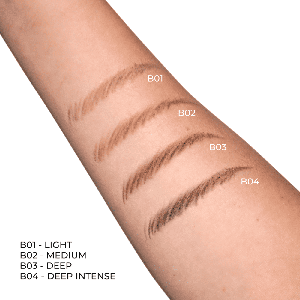 Swatch sul braccio delle Professional Eyebrows Rybellas