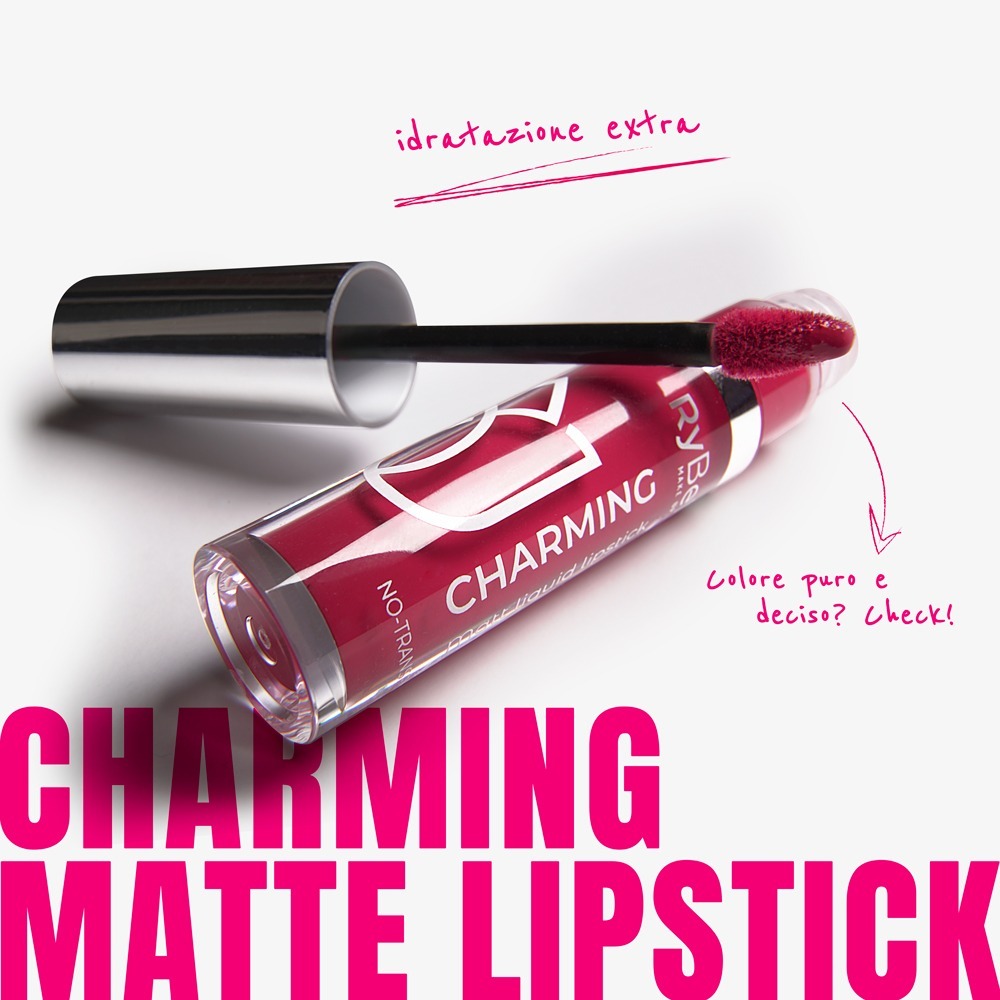 Charming: rossetto liquido opaco, idrantante e dal colore puro e deciso