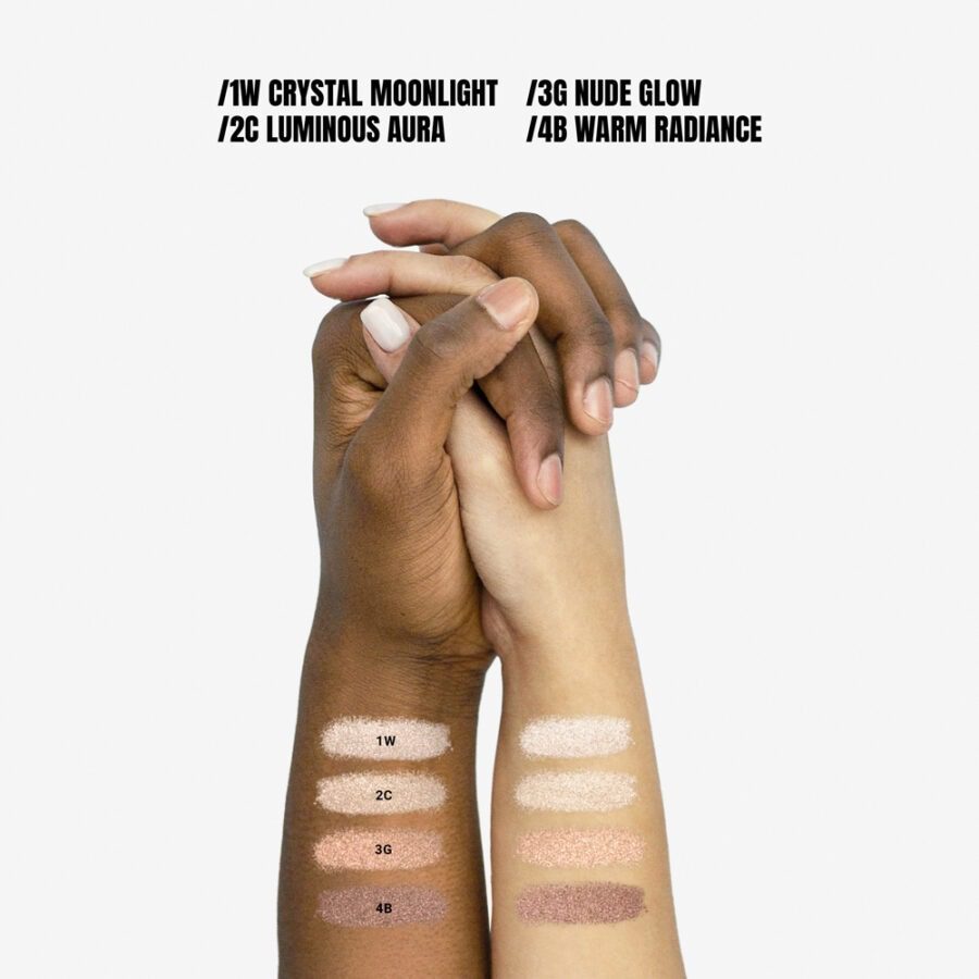 Highlighter vegano Rybella swatches